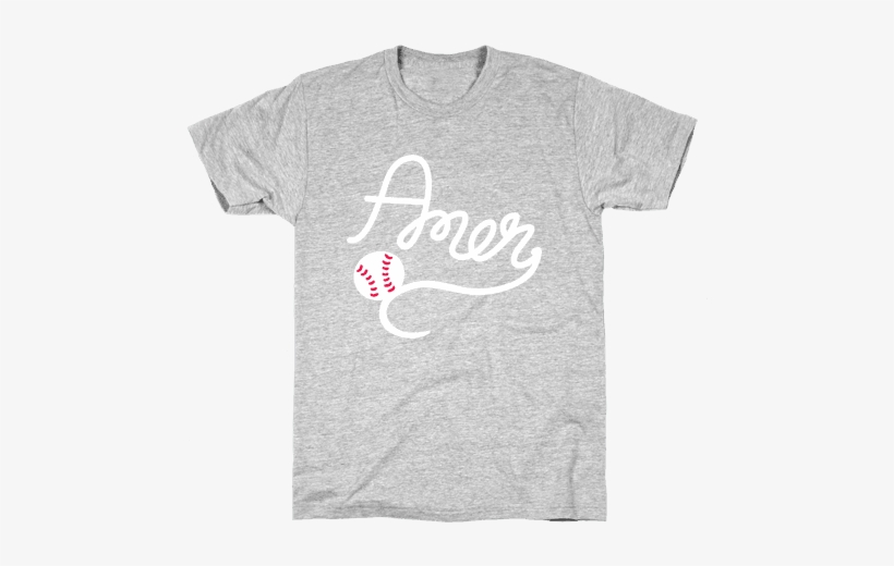 Baseball, Amen Mens T-shirt - Philosophers T Shirt, transparent png #406784