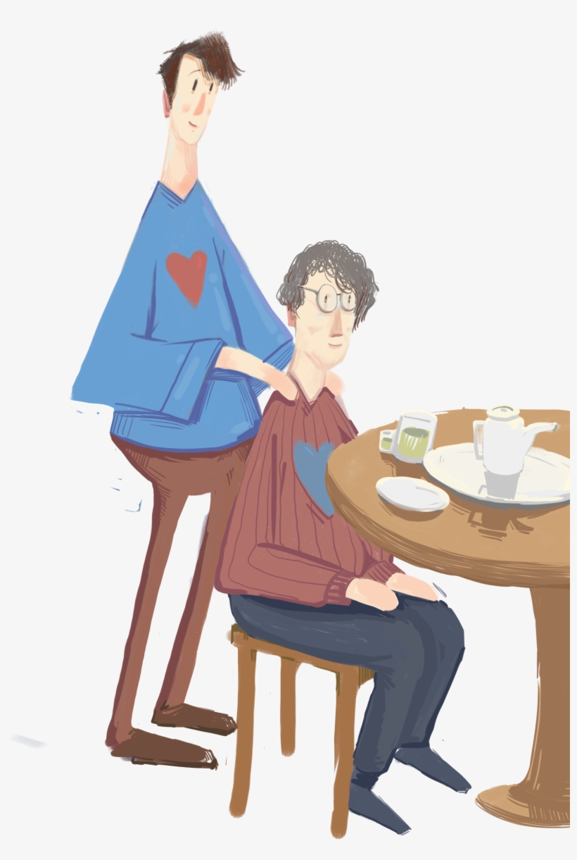 Hand Drawn Cartoon Father's Day Decoration Vector - Father's Day, transparent png #406837