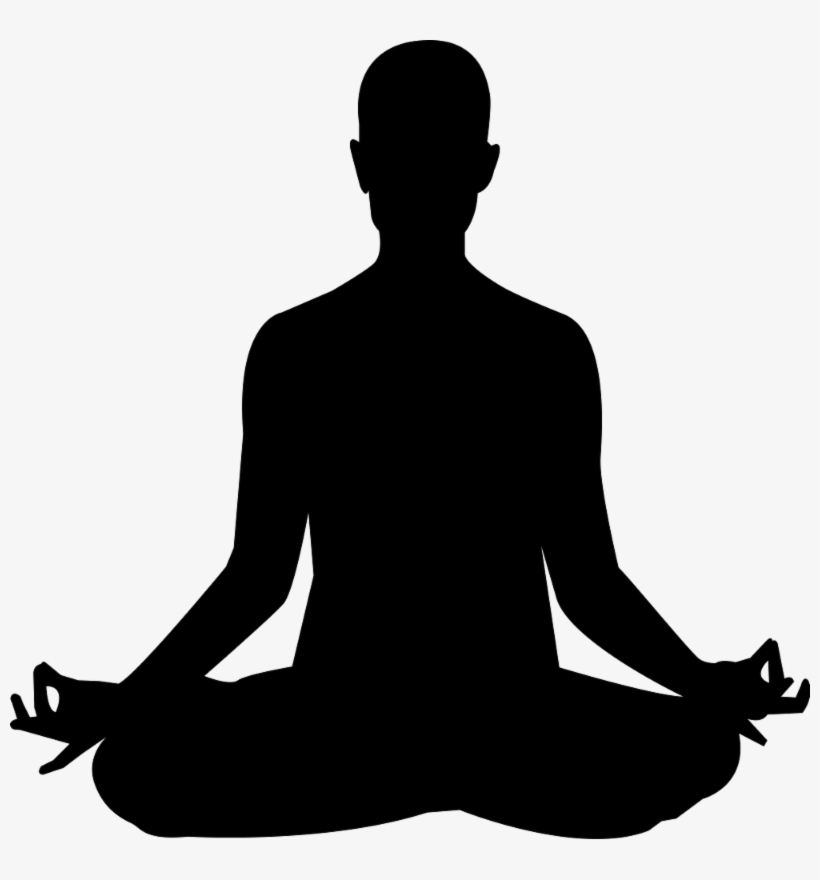 Basic Yoga - Meditation Images Black And White, transparent png #407230