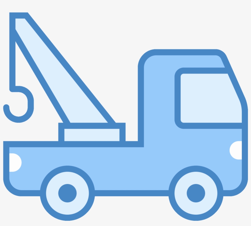 Tow Truck Icon Png Clip Art Royalty Free Library - Tow Truck Flat Png, transparent png #407295