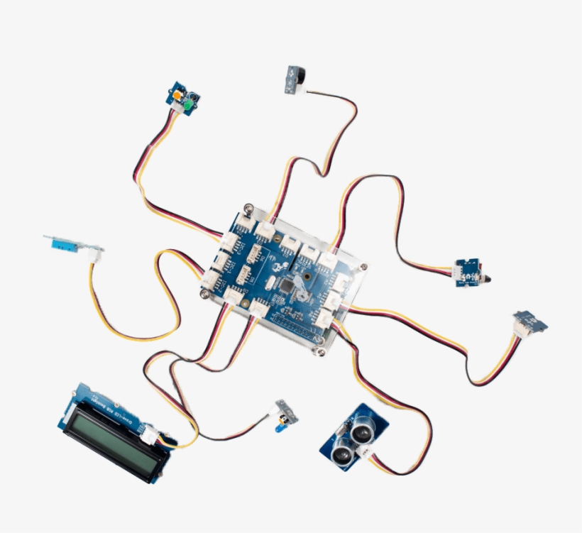 Grovepi With Sensors - Grovepi +, Iot Sensor Starter Kit For Raspberry Pi, transparent png #407316