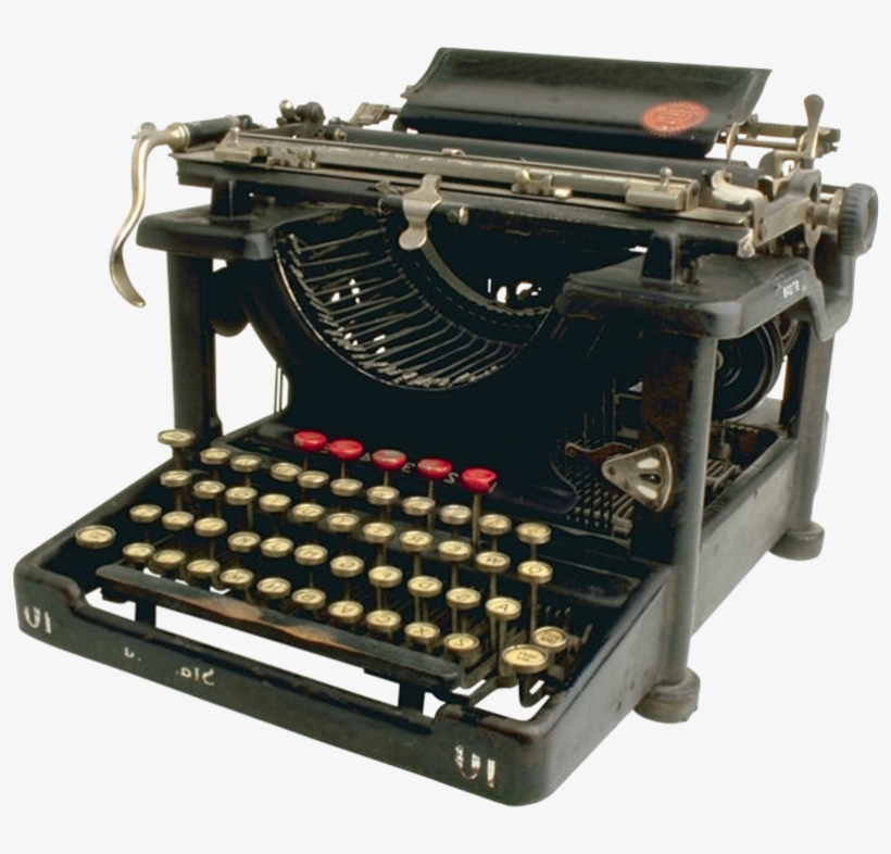 Retro Images Pngpix Transparent - Typewriter Png, transparent png #407797