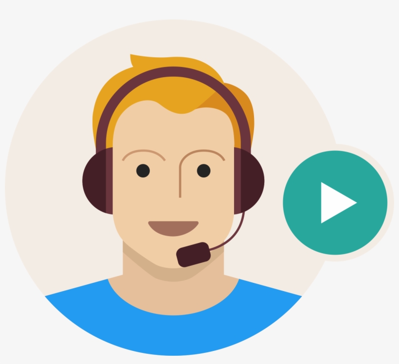 Direct Video Feedback - Support Agent Avatar, transparent png #407850