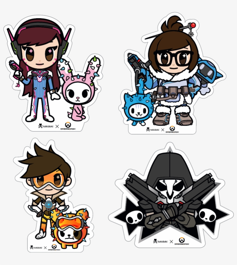 Tokidoki X Overwatch Stickers - Overwatch Stickers, transparent png #407896