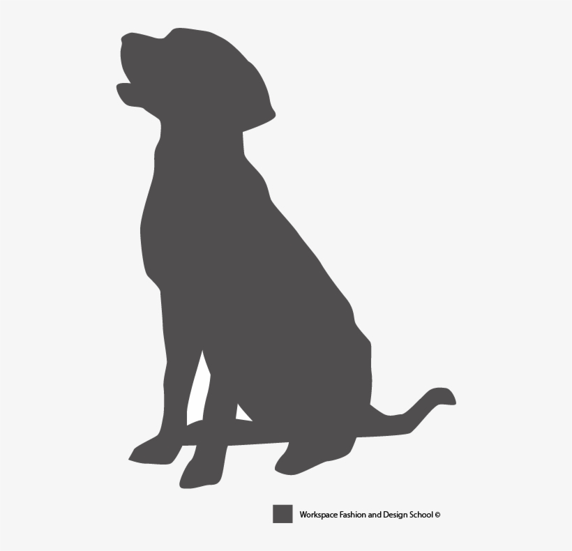 Dog Sitting Silhouette Png Sitting Dog - Sitting Dog Silhouette, transparent png #407897