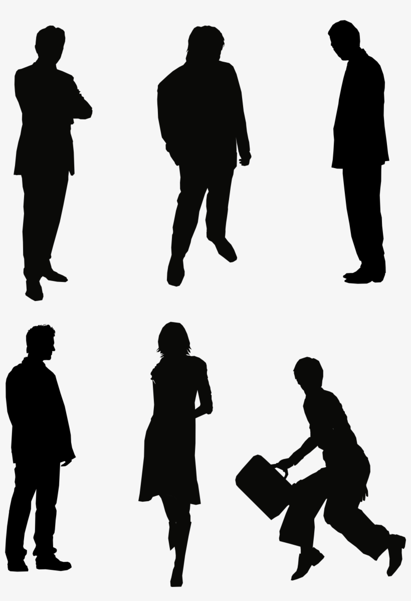 Source - - Photoshop People Silhouettes Png, transparent png #407975