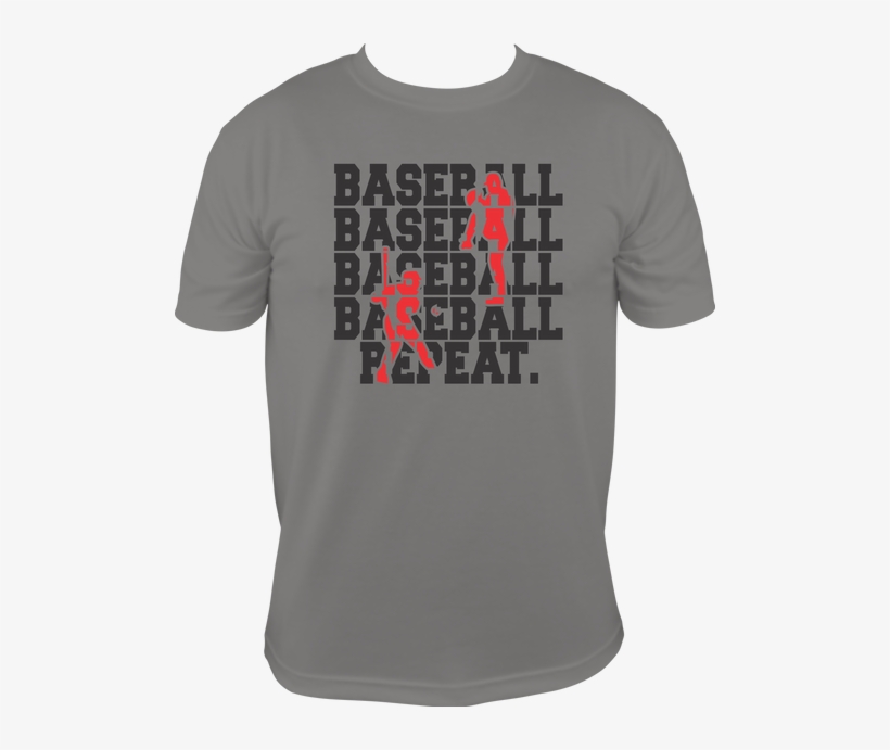 Tell Everyone How Much You Love Baseball The Words - Active Shirt, transparent png #408008