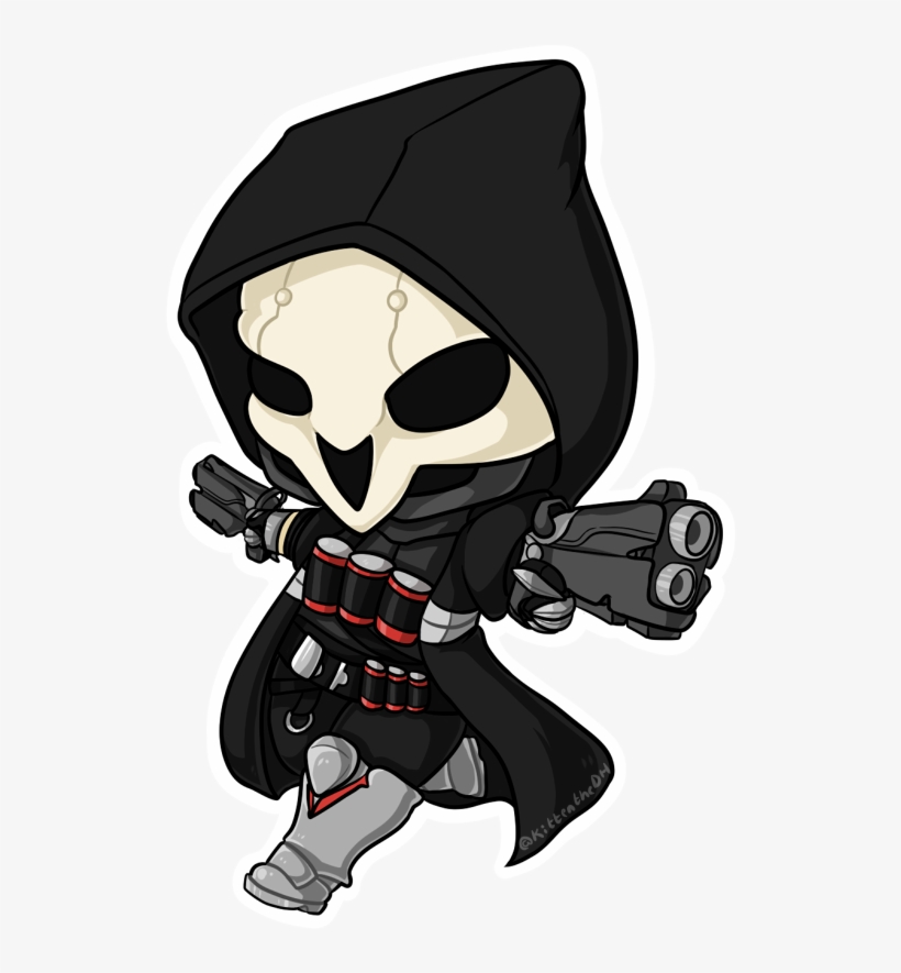 Reaper Chibi By Xnekorux - Reaper Drawing Overwatch Chibi, transparent png #408046