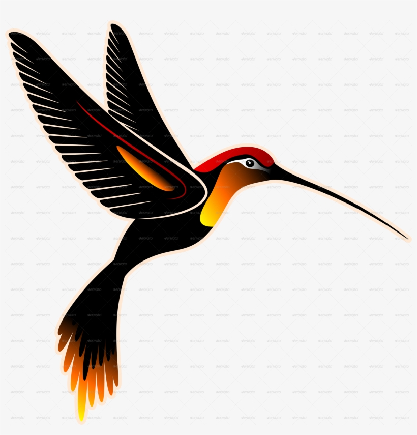 Birds Vector Hummingbird - Vector Art Batik Png, transparent png #408687