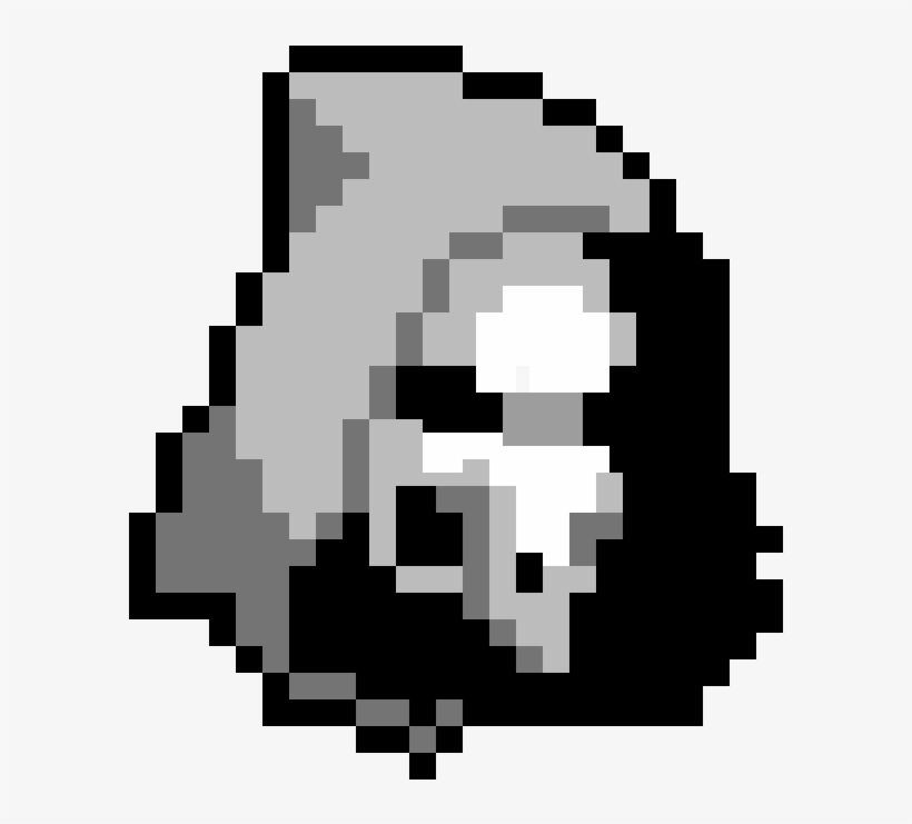 Overwatch Reaper - Overwatch Pixel Art Grid, transparent png #408730