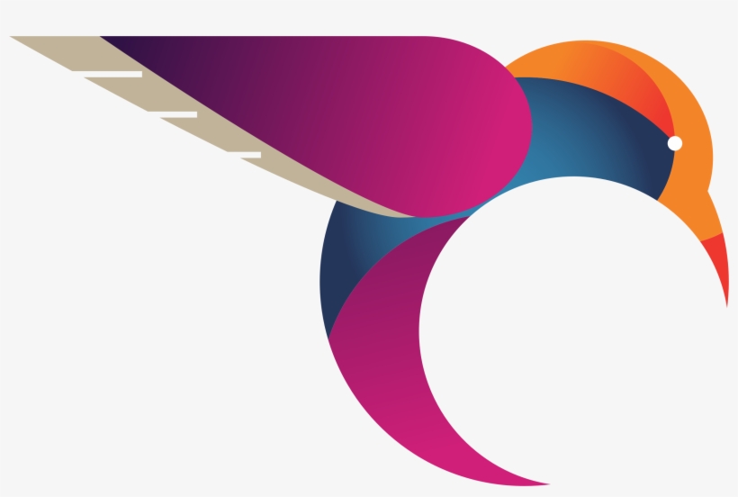 This Free Icons Png Design Of Stylized Hummingbird, transparent png #408828