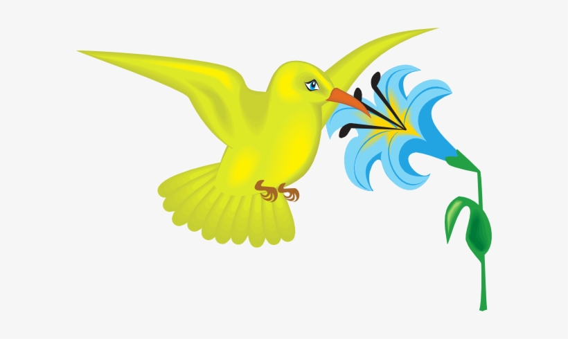 Original Png Clip Art File Yellow Hummingbird With, transparent png #409017