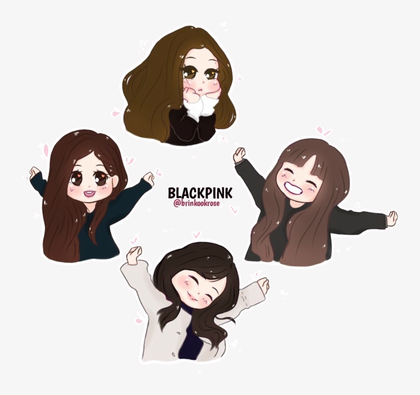 Las Chicas Rosas - Blackpink Chibi, transparent png #409244