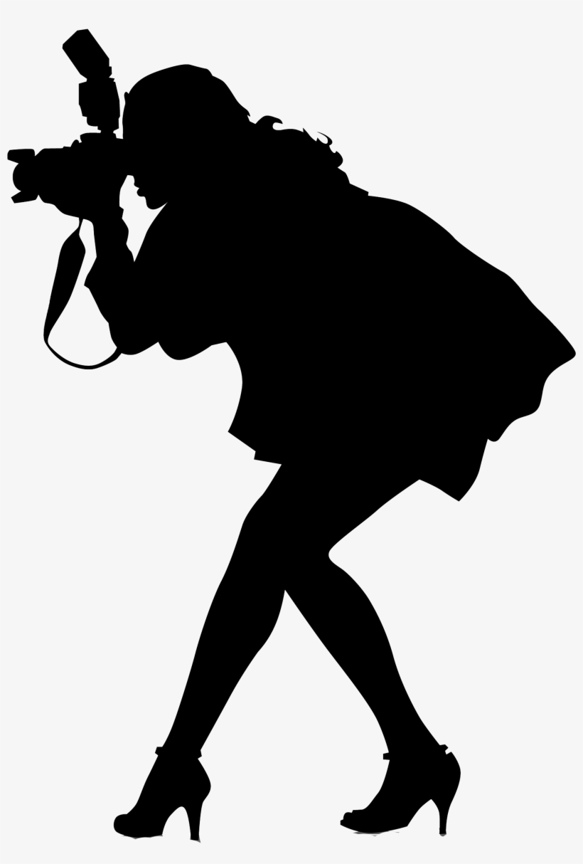 Image Free Download Photographer Clipart Paparazzi - Female Photographer Silhouette, transparent png #409616