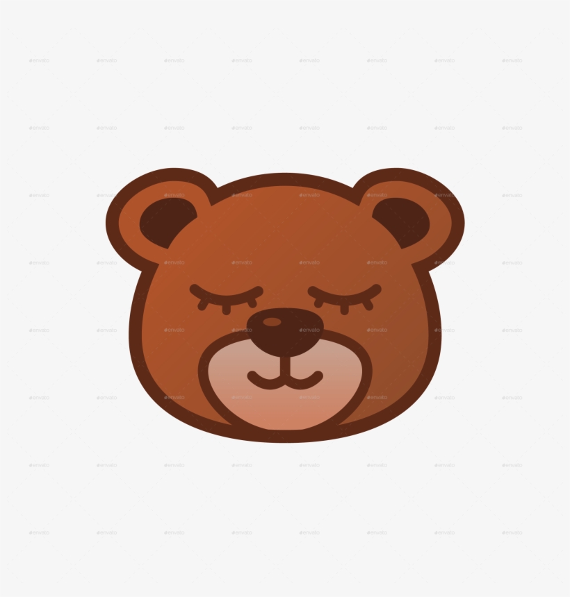Bear Cute Png Transparent Bear Cute - Emoticon Bear, transparent png #4000695