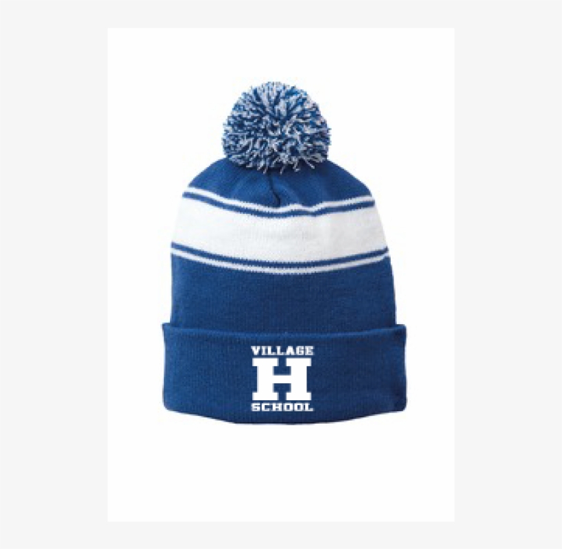 Sport Tek Stripe Pom Pom Beanie Stc28, transparent png #4000775