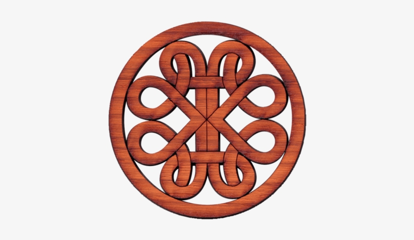 Rosette, Curvy Road, Padauk, 1 1/2" Diameter - Rosette, Curvy Road, Padauk, 2 3/16" Diameter, transparent png #4001466