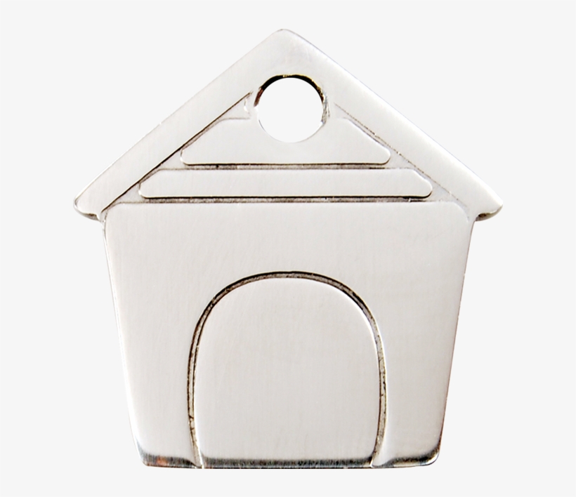 Flat Dog House Pet Tag - Red Dingo Stainless Steel Dog House Pet Id Dog Tags, transparent png #4001639