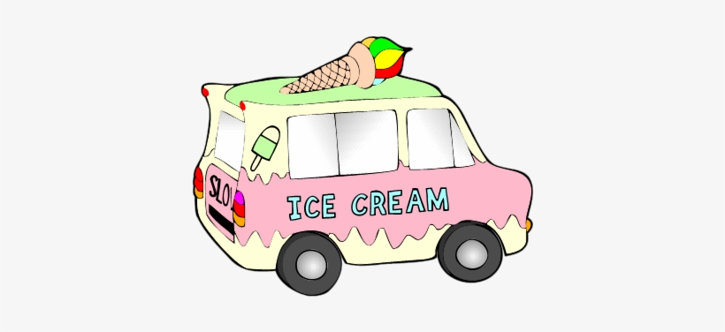 Ice Cream Truck Clip Art - Clipart Ice Cream Truck, transparent png #4001895