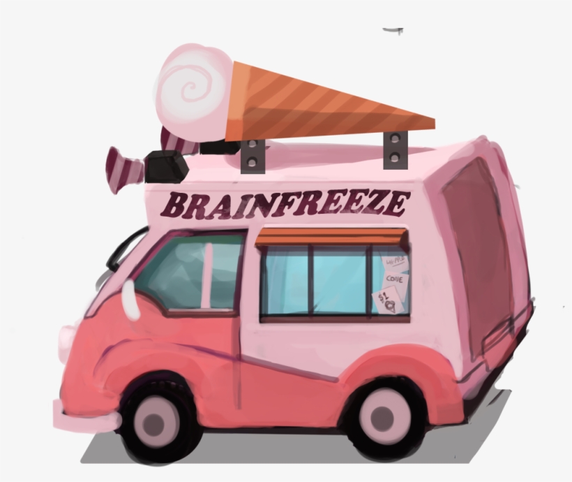 Ice Cream Truck Png Download - Ice Cream Trucks Cartoon, transparent png #4002310