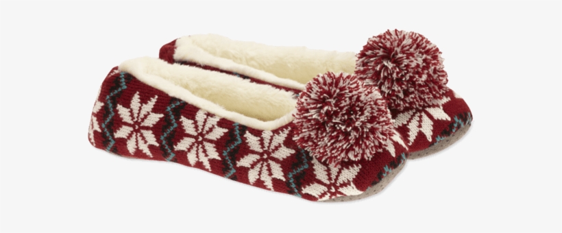 Women's Holiday Knit Ballet Slipper - Life Is Good Women's Ballet Slipper Holiday Ballet, transparent png #4002405