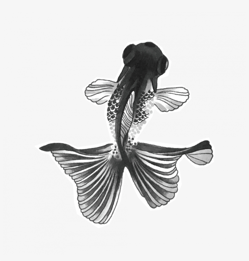 Small Fish - Тату Черная Рыба, transparent png #4002536