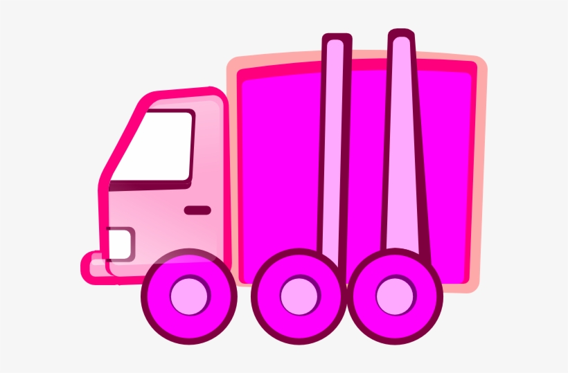 How To Set Use Pink Truck Clipart - Truck Pink Png, transparent png #4002586