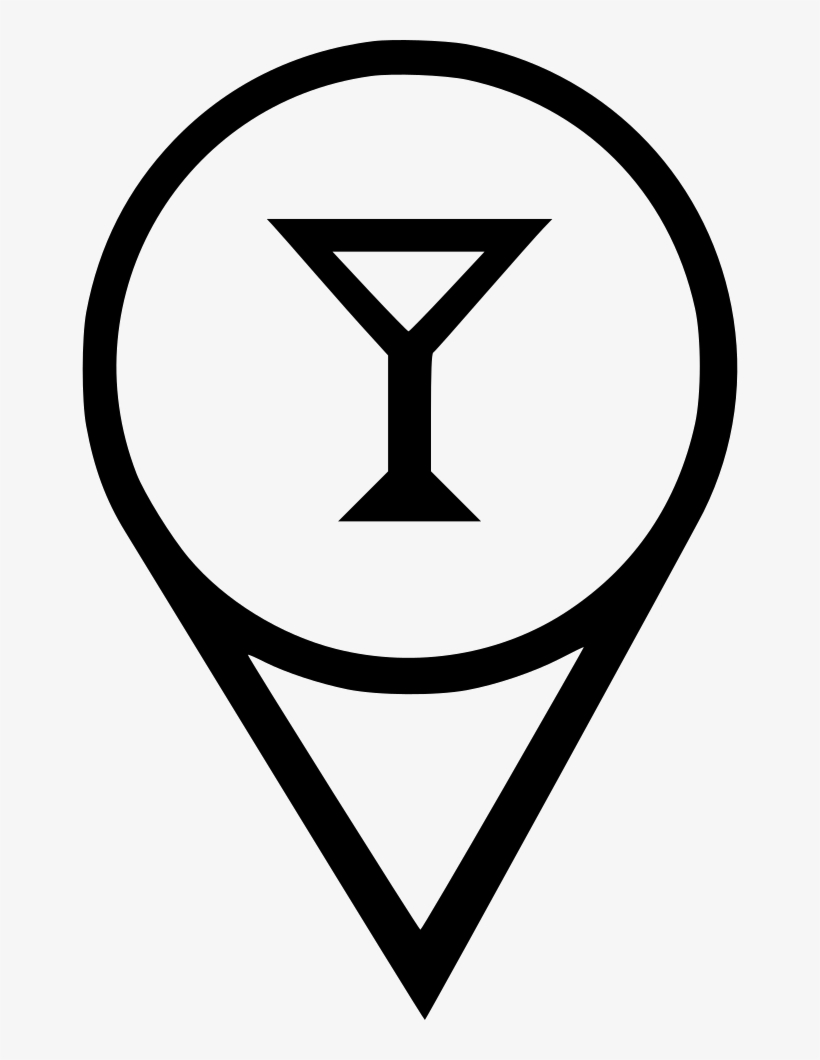 Coctail Drink Alcohol Party Point Pointer Geo Navigation - Graphene, transparent png #4003785