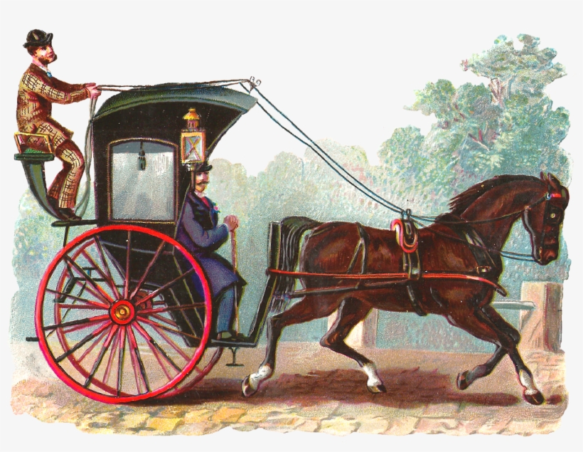 Horse And Buggy Digital Image - Horse And Buggy Clip Art, transparent png #4003852