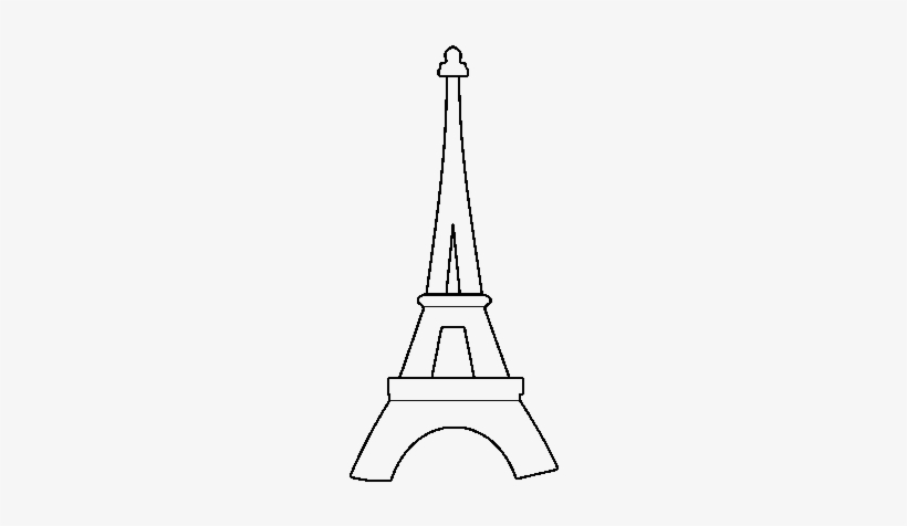 Eiffel Tower Coloring Template, transparent png #4004086