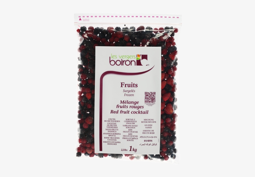Boiron Iqf Red Fruits Cocktail - Les Vergers Boiron Fruits Iqf Frozen Strawberry 1kg, transparent png #4004181