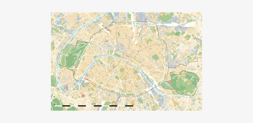Torre Eiffel - Vincennes Castle Map Of France, transparent png #4004340