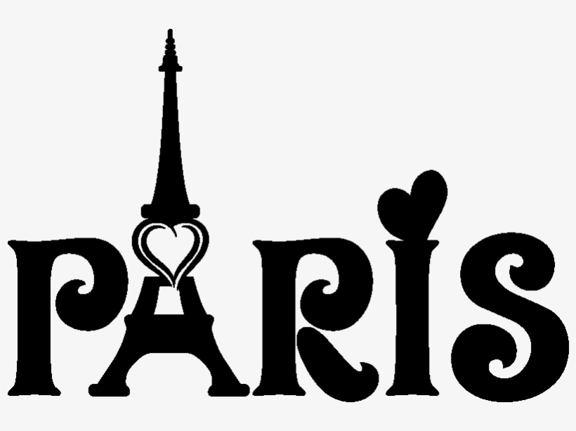Sticker Paris Coeurs Romantiques Ambiance Sticker Kc6775 - Spire, transparent png #4004422