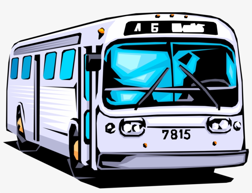 Vector Illustration Of Public Urban Transportation - Bus Clip Art, transparent png #4004718