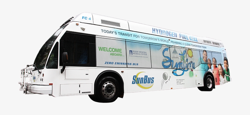Fuel Cell Electric Bus - Bus, transparent png #4005304