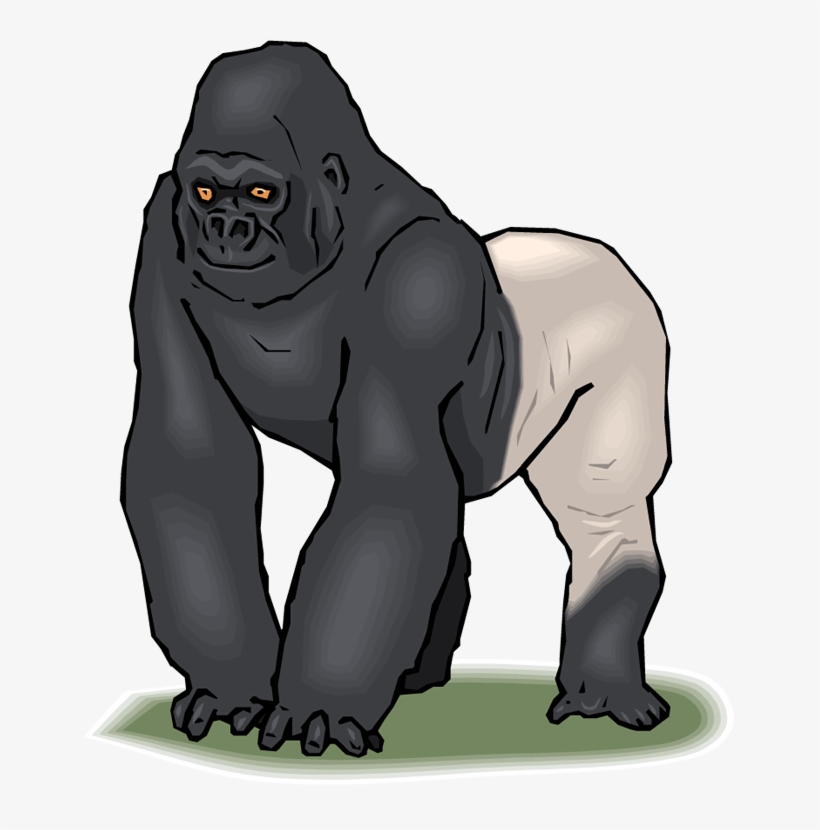 Download Free Printable Clipart And Coloring Pages - Silverback Gorilla Clip Art, transparent png #4005709