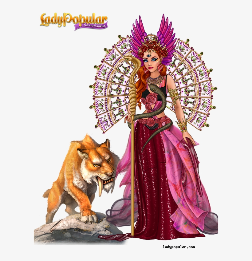 The Goddess Of Wild Animals, Of Forests And Hills - Lady Popular, transparent png #4005711