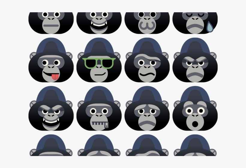 Free On Dumielauxepices Net - Kik Gorilla Smileys, transparent png #4005779