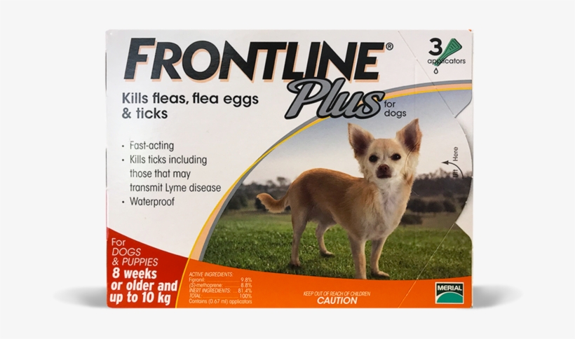 Frontline Plus For Small Dogs Up To 22lbs - Frontline Plus For Dogs, transparent png #4005890