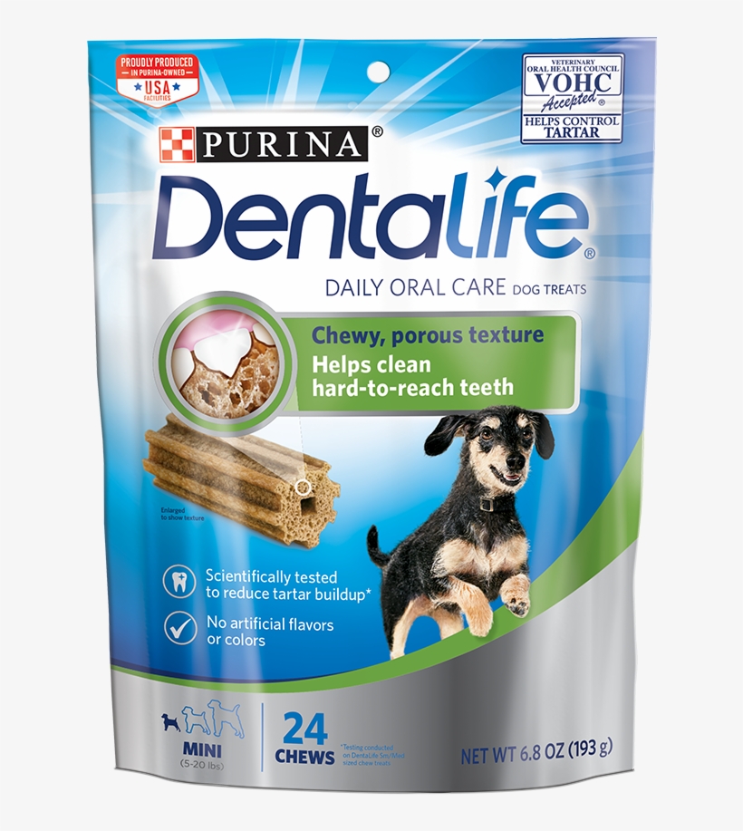 Dentalife Daily Oral Care Dental Mini Treats For Small - Purina Dentalife, transparent png #4005977