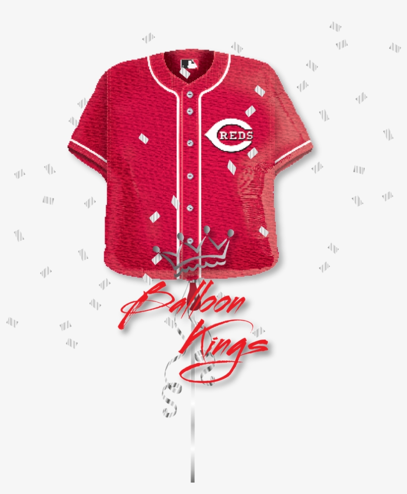 Cincinnati Reds Jersey - 24" Mlb Cincinnati Reds Jersey Balloon - Mylar Balloons, transparent png #4006049