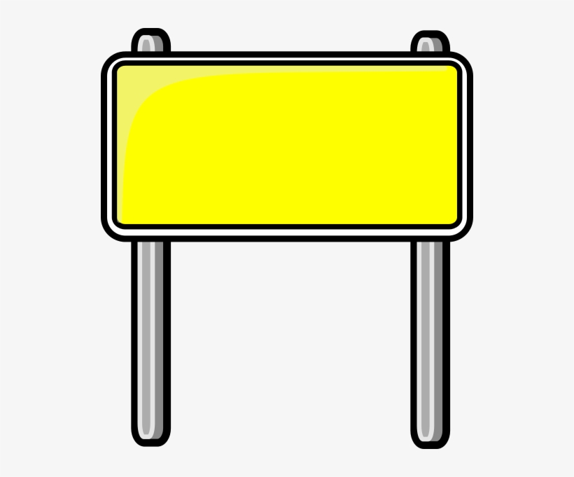 Source - - Blank Road Sign Clipart, transparent png #4006050