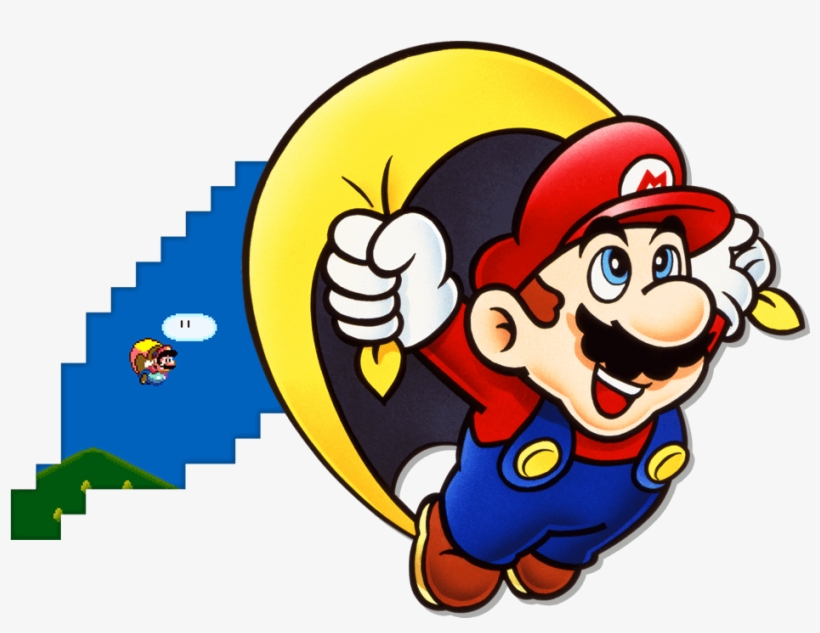 Cape Mario - Super Mario World Png, transparent png #4006080