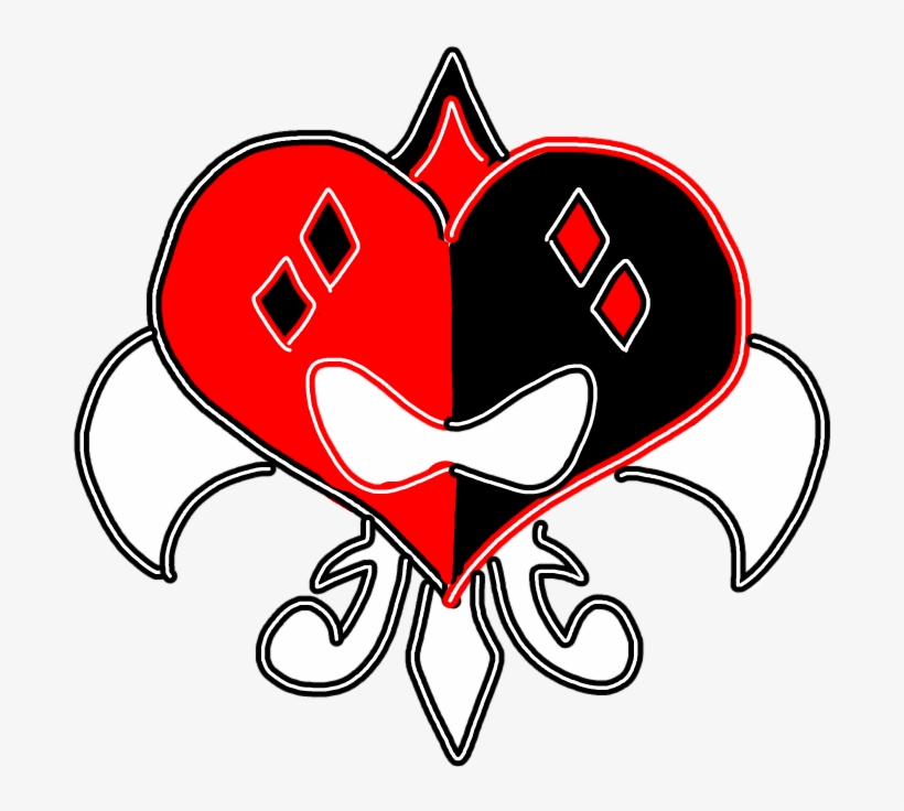 Harleyquinn Harley Quinn Classic Neon Light Red Black - Blank Pizza, transparent png #4006106