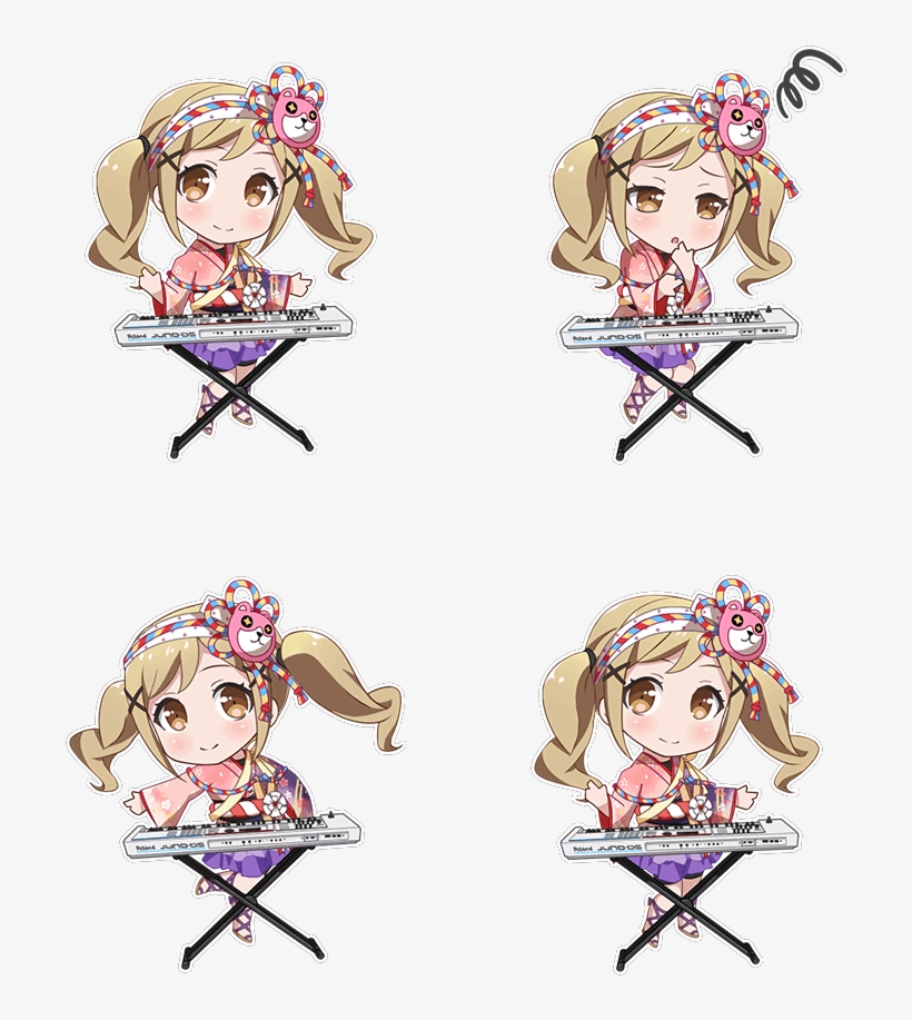 Under The Sakura Chibi - Bang Dream!, transparent png #4006455