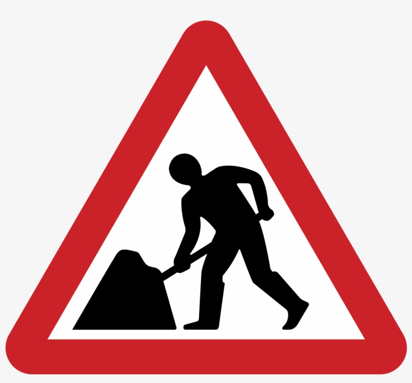 Road Signs Road Works, transparent png #4006501