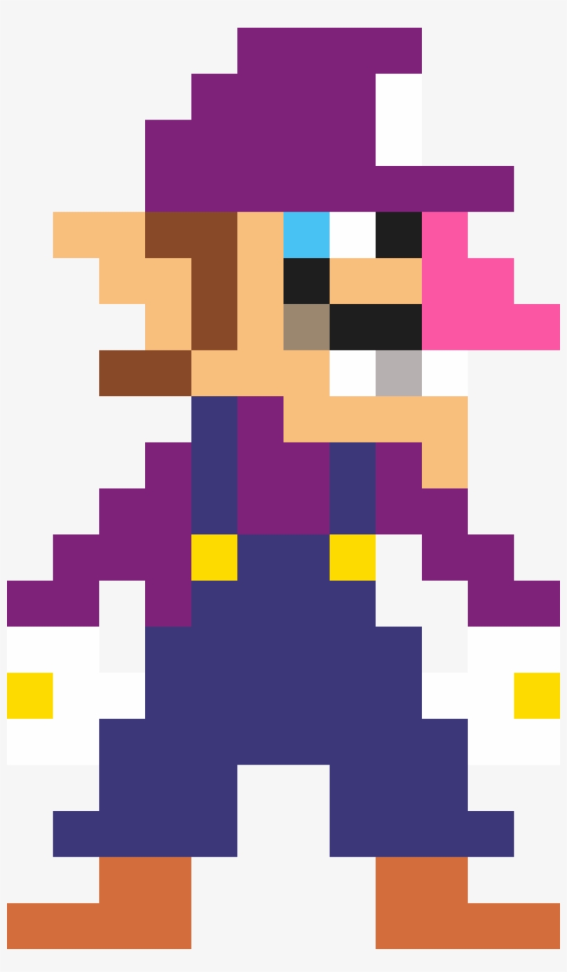 8 Bit Png Amp 8 Bit Transparent Clipart Free Download - Waluigi Pixel, transparent png #4006532