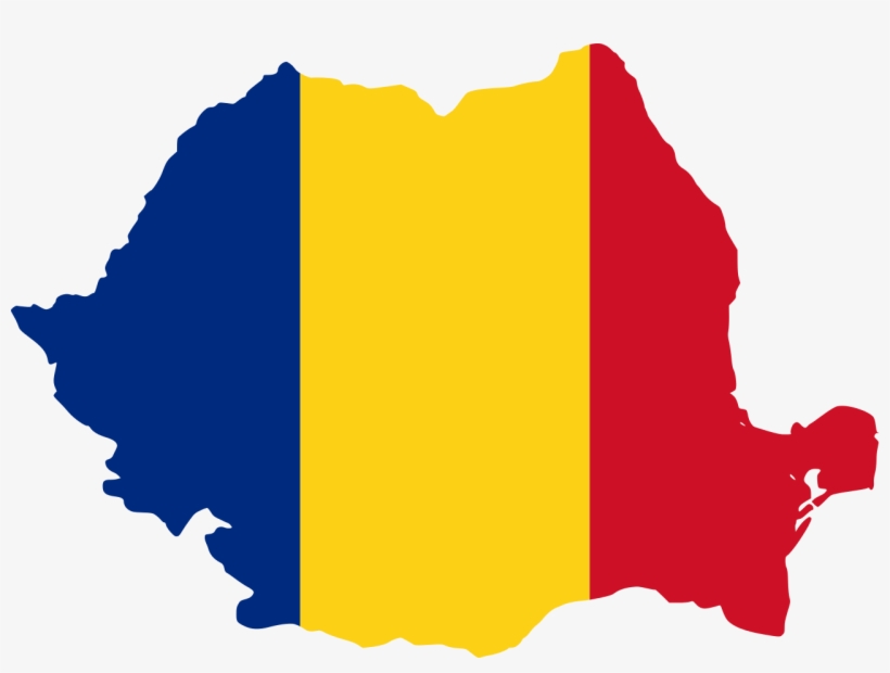Romanian Studies - Romania Flag And Map, transparent png #4007044