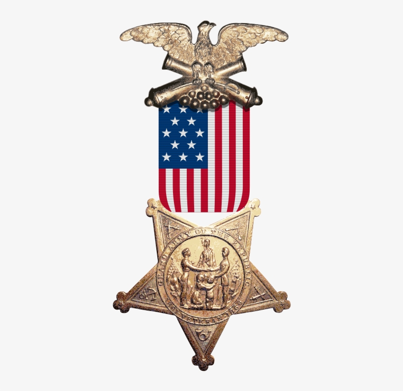 Veterans Kicks Off Nat'l Encampment Of The Grand Army - Medal American Png, transparent png #4007237