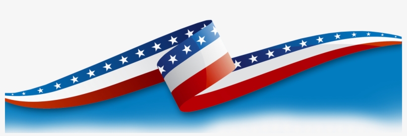 State Flags - Red White And Blue Ribbon Clipart, transparent png #4007240